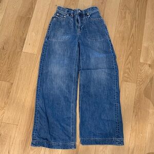 Cult Gaia x Gap- Wide Leg Blue Denim Jeans